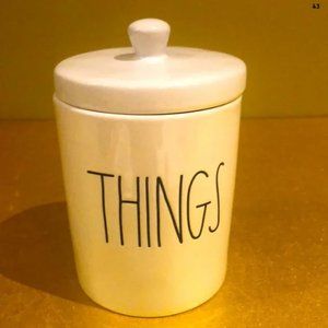 Rae Dunn THINGS Canister with lid